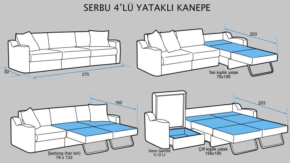 Serbu 4’lü Kanepe