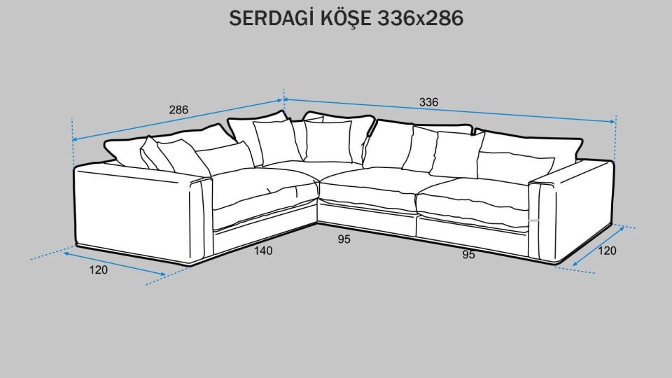 Serdagi Pofuduk Köşe 336x286 cm