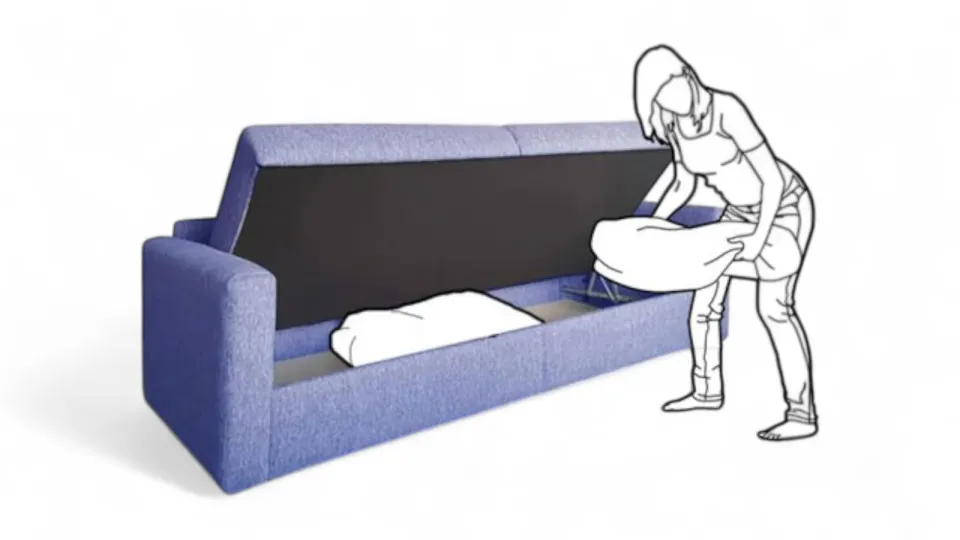 Servol 3'lü Sandıklı Koltuk