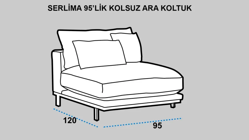 Serlima 95 cm Ara Modül