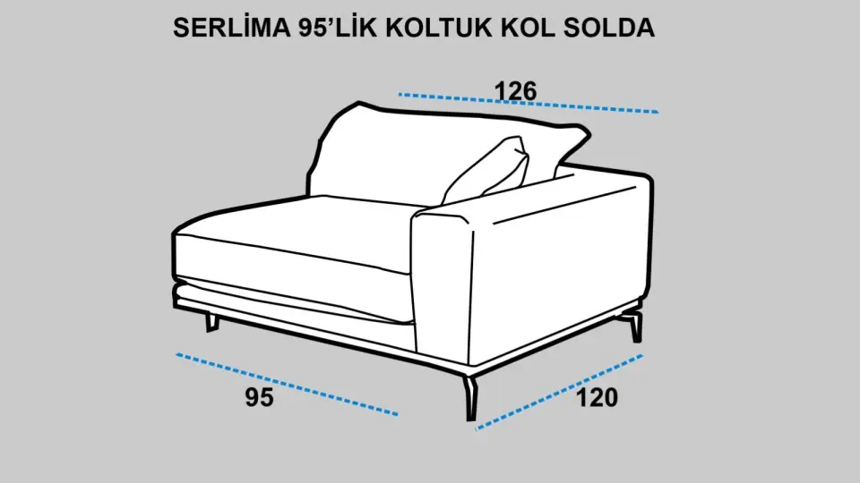 Serlima 95 cm Sol Kollu Modül