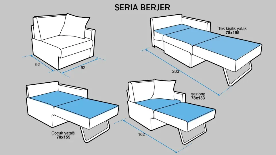 Sernana Tekli Yataklı Anne Koltuğu