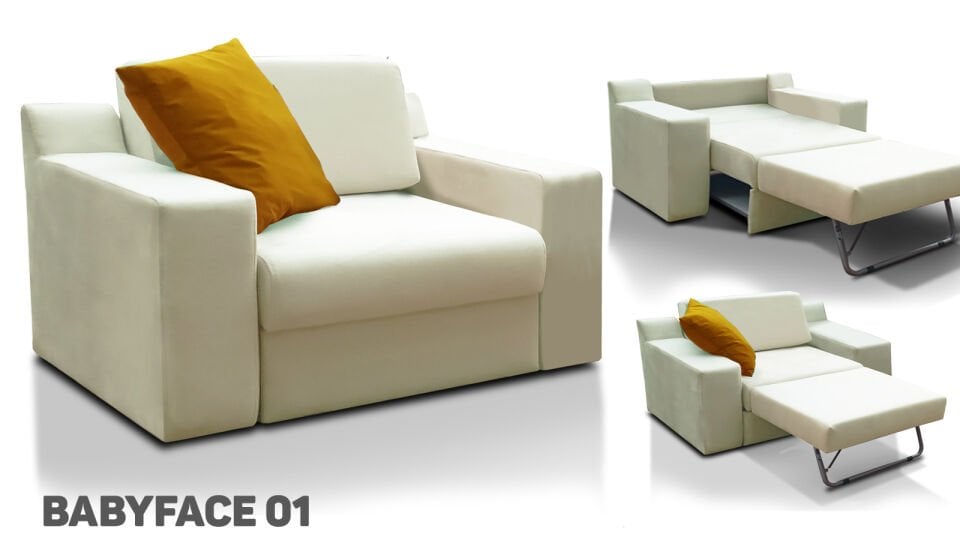 Serora Yataklı Koltuk Kadife BabyFace 01