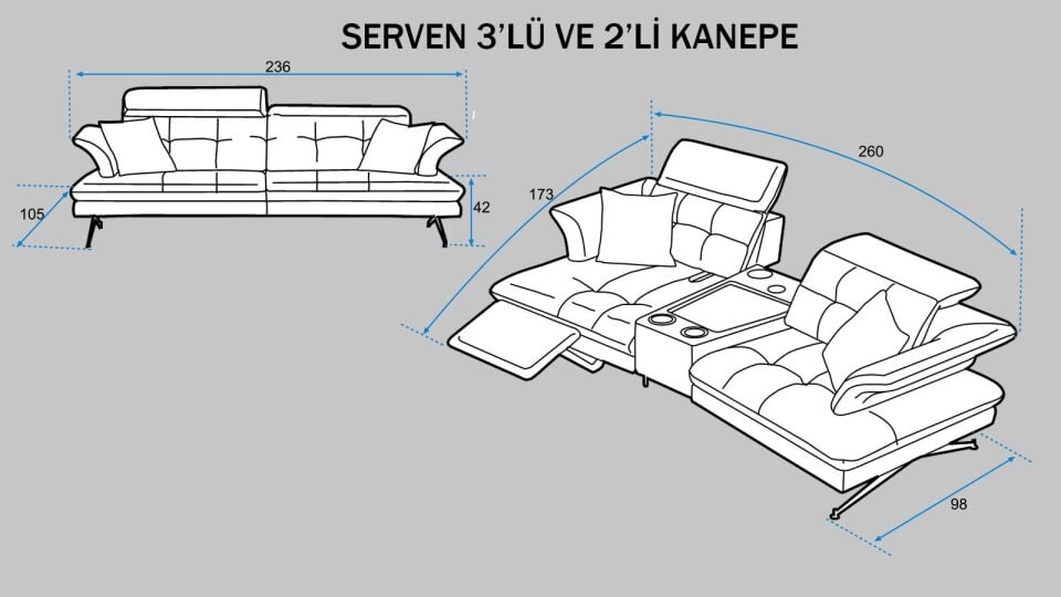 Serven Koltuk Takımı