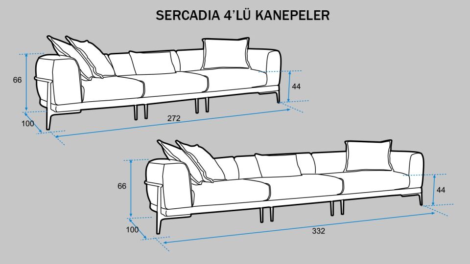 Sercadia 4'lü Koltuk
