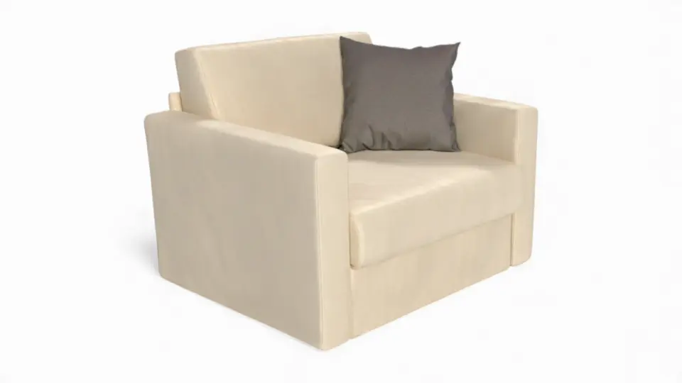 Servol Tekli Yataklı Koltuk Kadife BabyFace 01