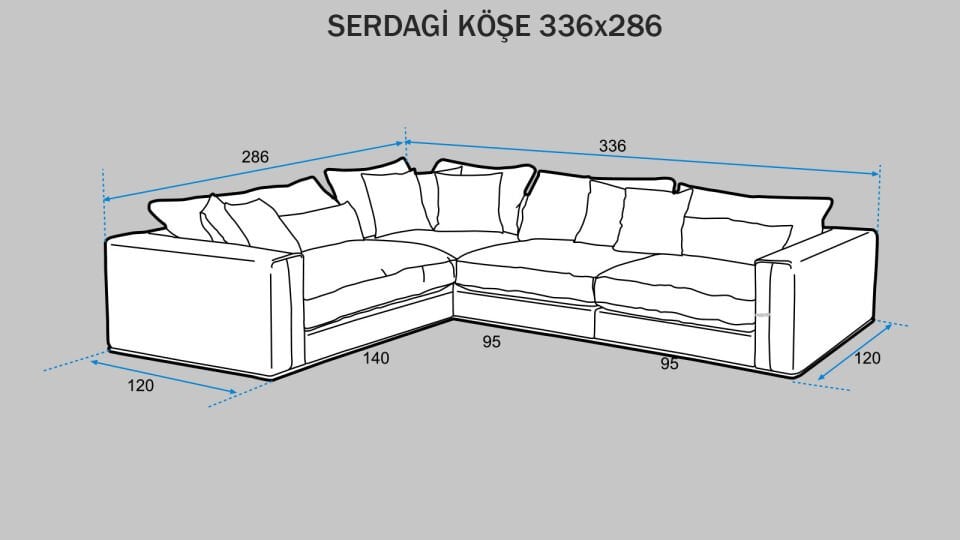 Serdagi Pofuduk Köşe 336x286 cm
