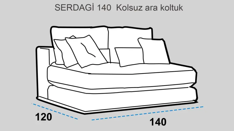 Serdagi 140 cm Ara Modül