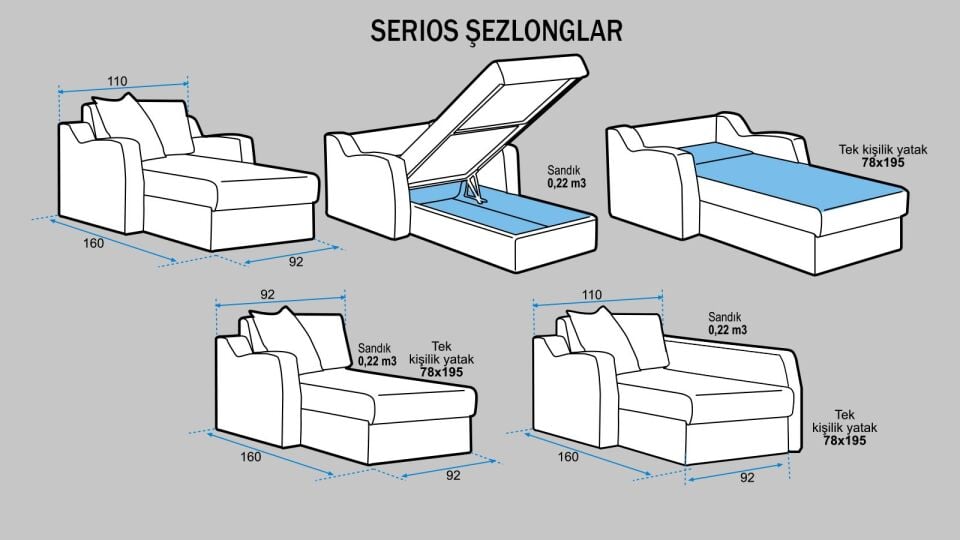 Serios Şezlong