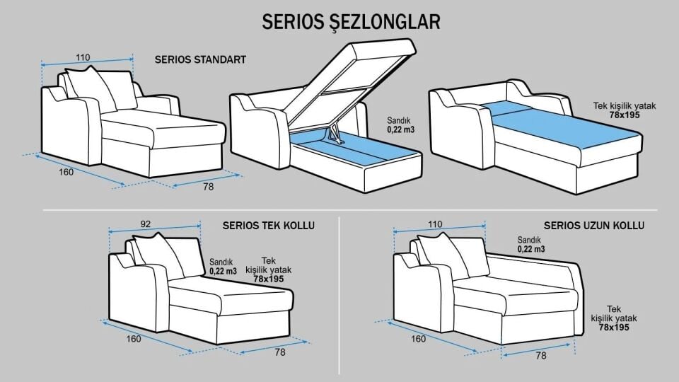 Serios Şezlong