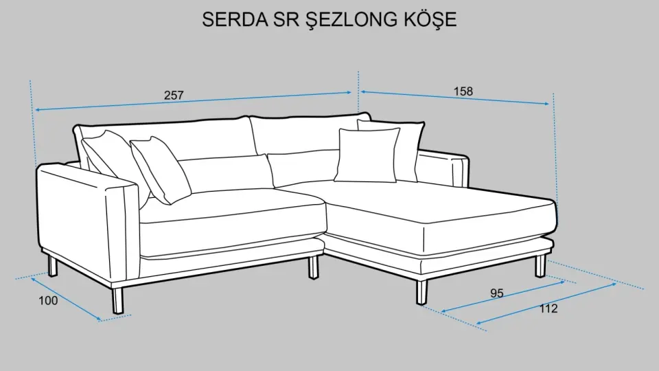 SERDA SR ŞEZLONG KÖŞE