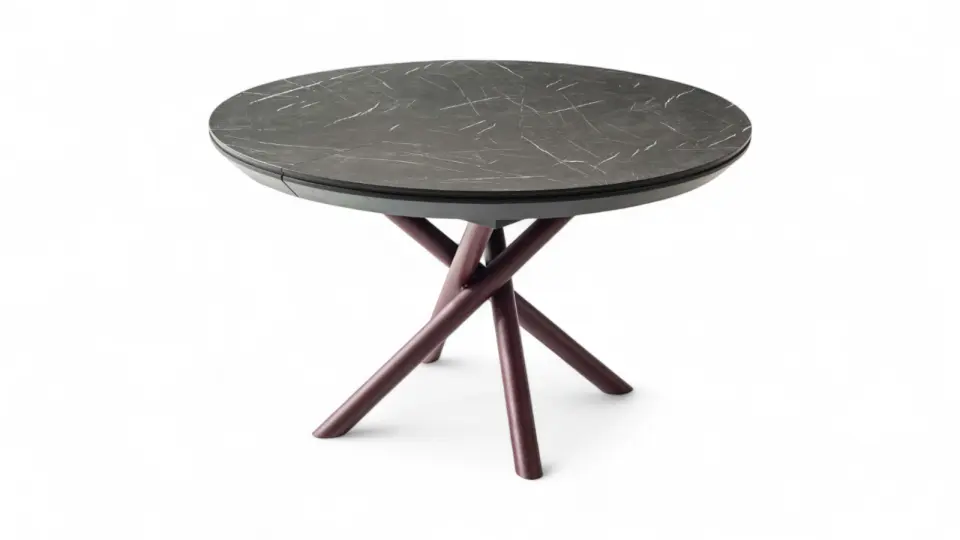 Decean Yuvarlak Masa 130 / 230 cm Royal Mermer