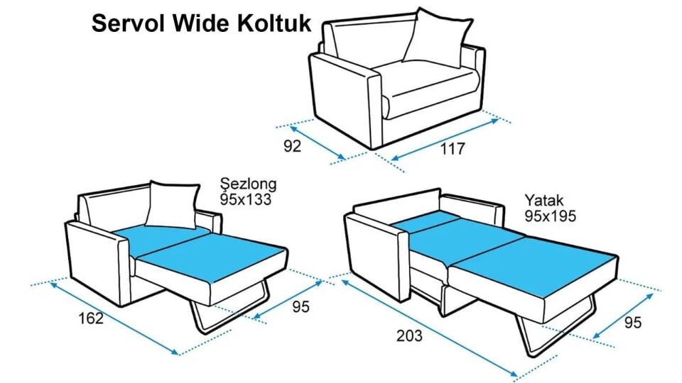 Servol Wide Tekli Yataklı Koltuk