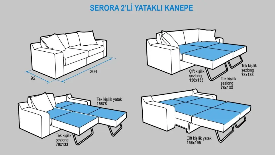 Serora 2'li Koltuk