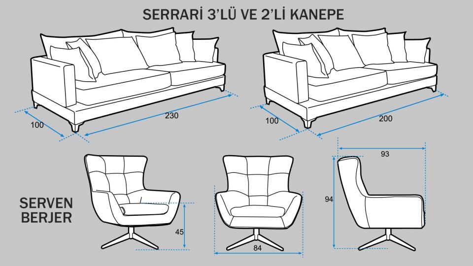 Serrari & Serven Takım (3+2+1)