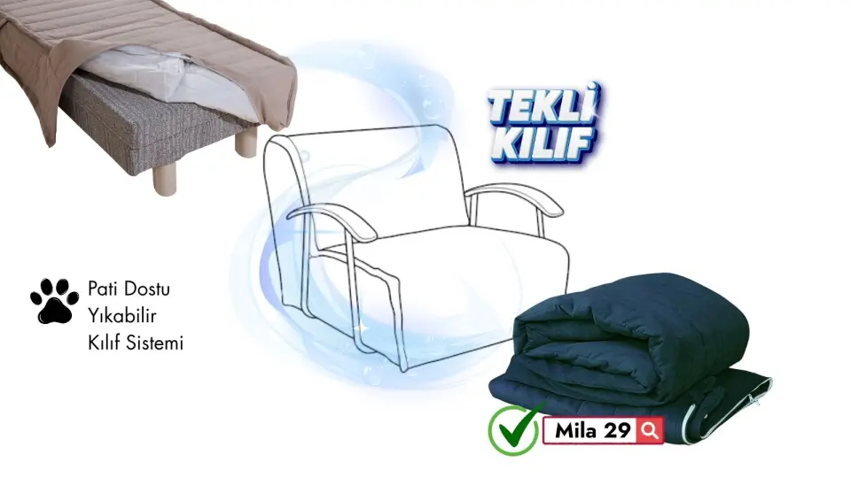 Serdamen Tekli Koltuk KIlıfı Mila 29