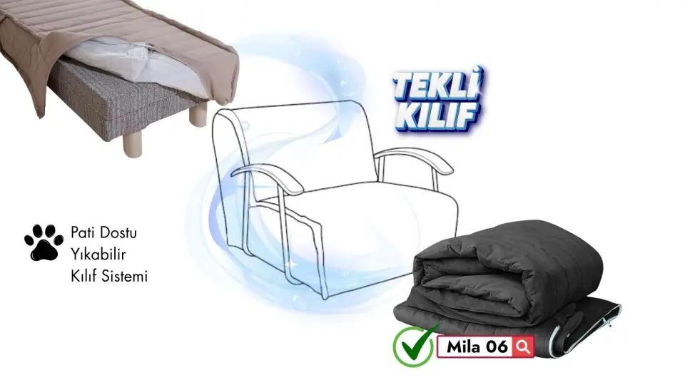 Serdamen Tekli Koltuk KIlıfı Mila 06