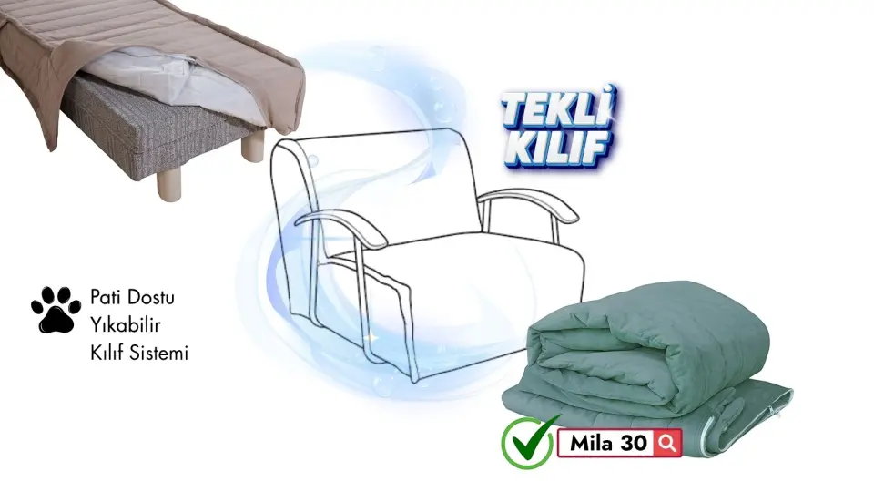 Serdamen Tekli Koltuk KIlıfı Mila 30