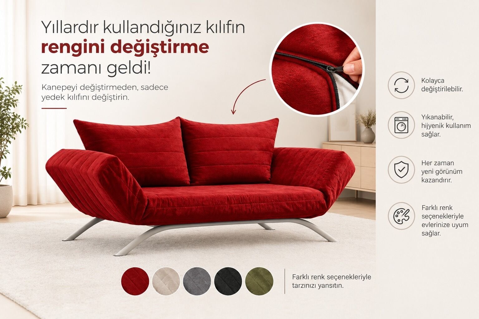 Serdamen 2'li Koltuk KIlıfı