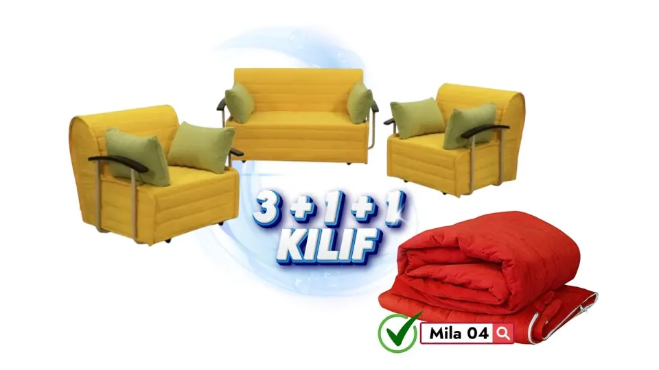 Serdamen 3+1+1  Takim Koltuk Kılıfı Mila 04