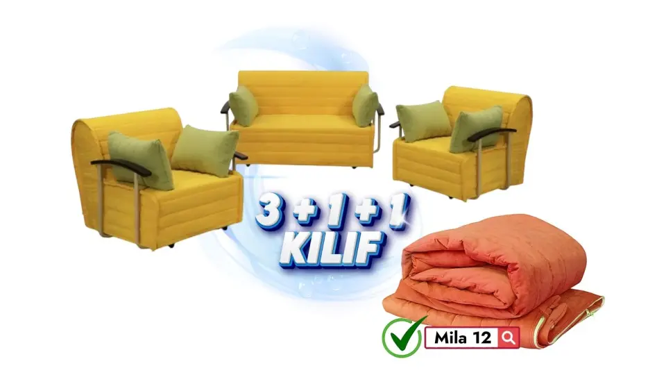 Serdamen 3+1+1  Takim Koltuk Kılıfı Mila 12