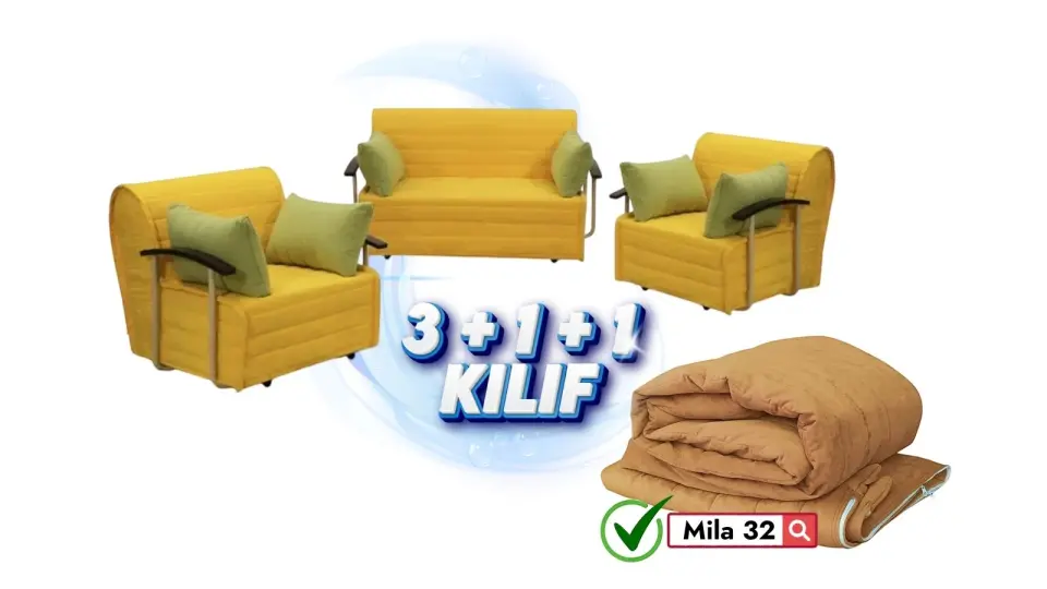 Serdamen 3+1+1  Takim Koltuk Kılıfı Mila 32