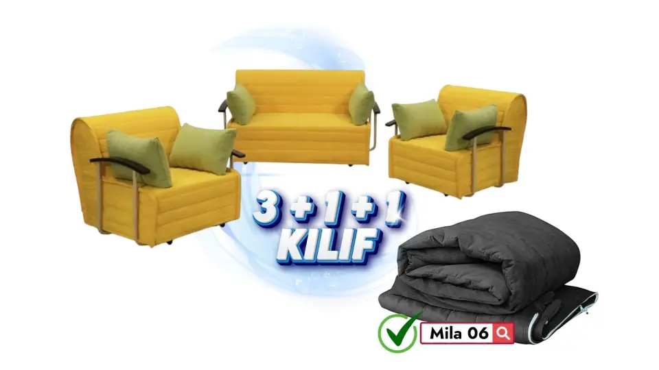 Serdamen 3+1+1  Takim Koltuk Kılıfı Mila 06