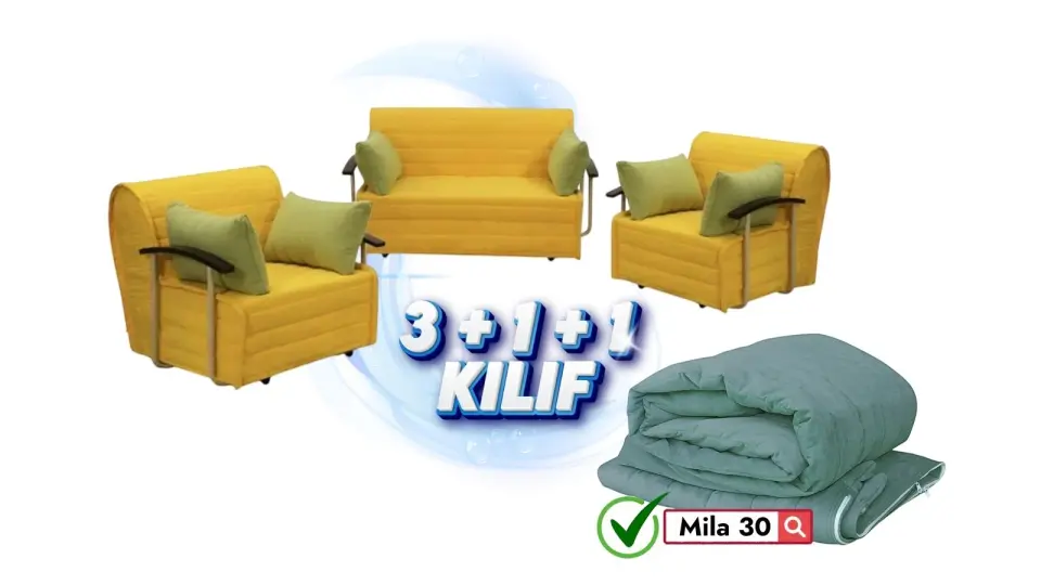 Serdamen 3+1+1  Takim Koltuk Kılıfı Mila 30