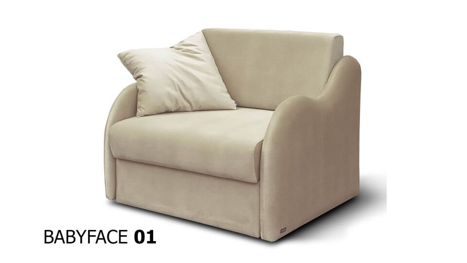 Servidi Tekli Yataklı Koltuk Kadife BabyFace 01