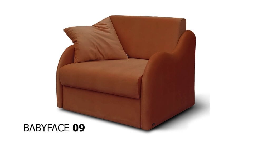 Servidi Tekli Yataklı Koltuk Kadife BabyFace 09