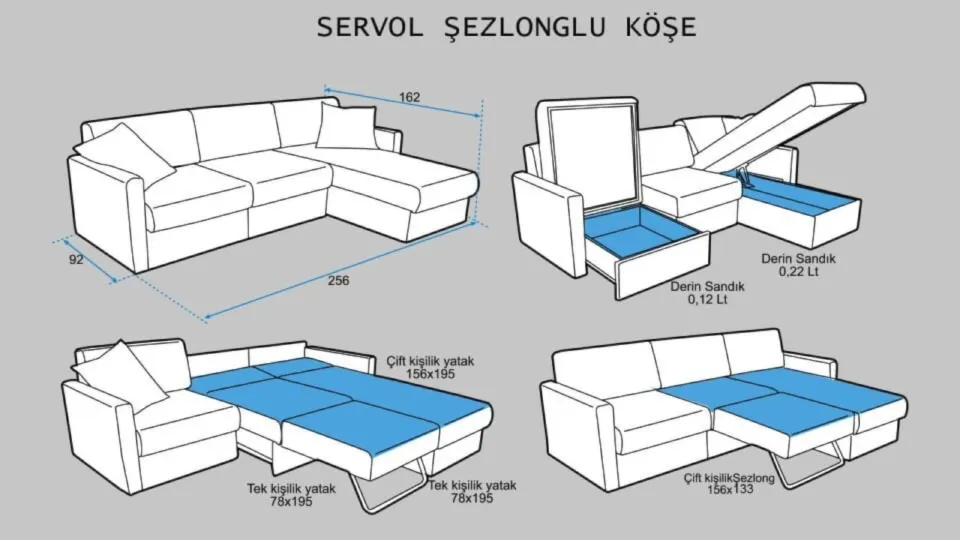 Servol Şezlonglu Köşe