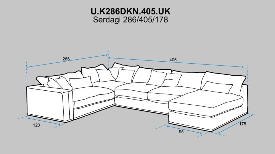 Serdagi U Köşe 400x286 cm