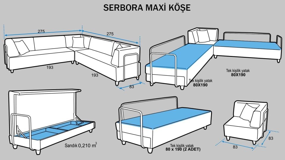 Serbora Maxi Köşe