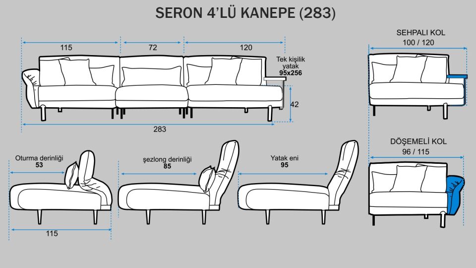 Seron 4'lü Koltuk