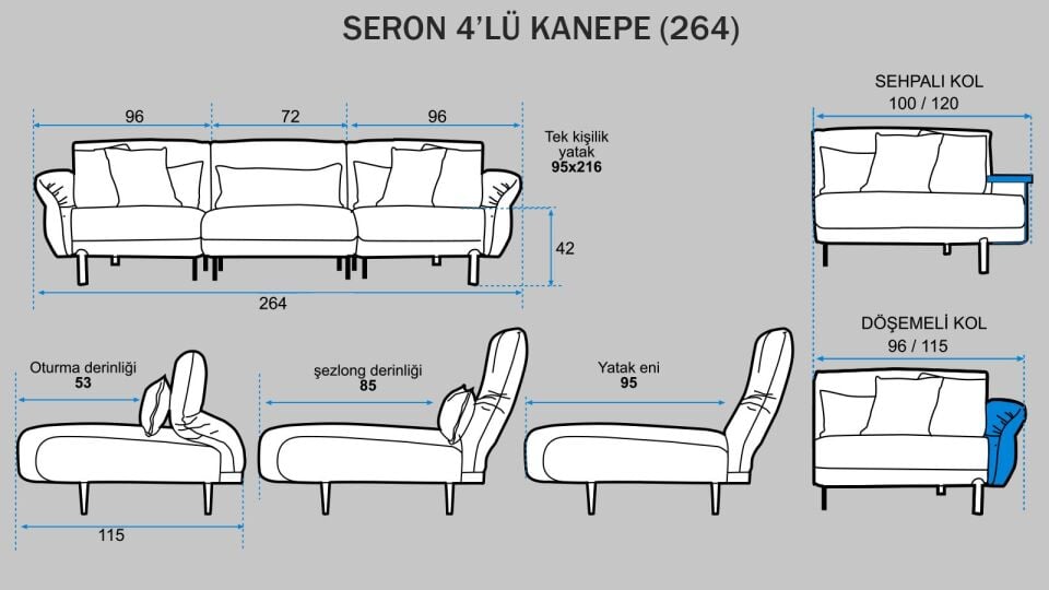 Seron 4'lü Koltuk