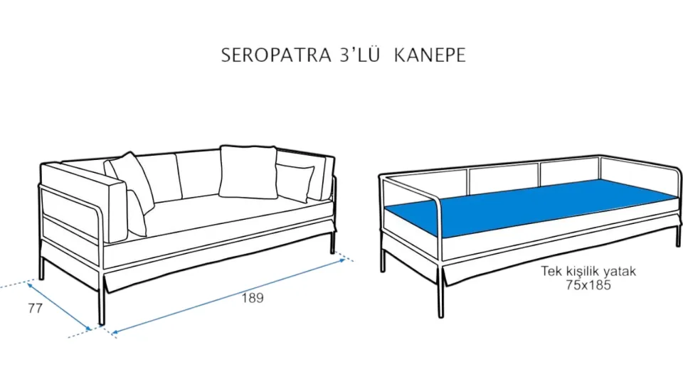 Seropatra 3'lü Koltuk