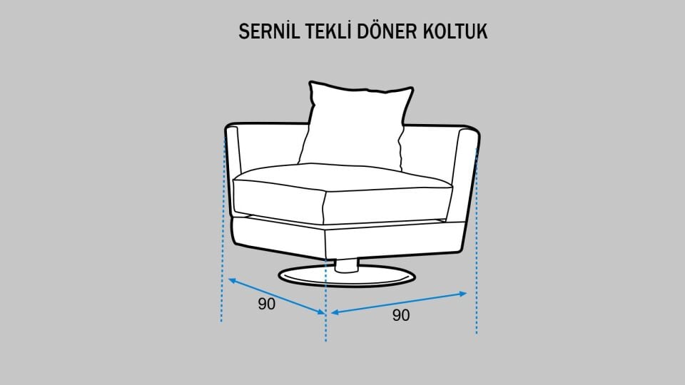 Sernil Tekli Döner Koltuk