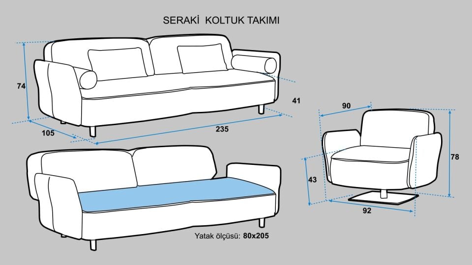 Seraki Koltuk Takımı